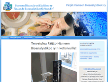 Tablet Screenshot of paijat-hame.bioanalyytikkoliitto.fi
