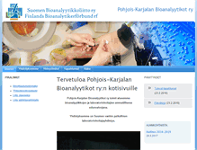 Tablet Screenshot of pohjois-karjala.bioanalyytikkoliitto.fi